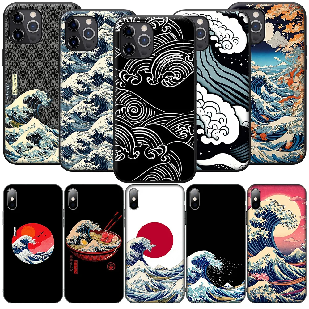 H-160 The Great Wave off Kanagawa New Phone Case for Samsung Galaxy A15 S10E S9 S8 S7 Note 20 10 9 8 Plus Lite