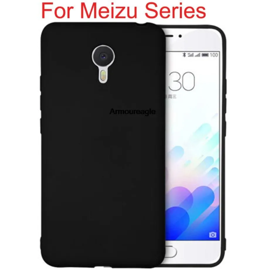 black matte tpu frosted thin soft silicone case on for meizu m3s m3 note m5 note m5c m6 note 16 15 plus back cover coque etui