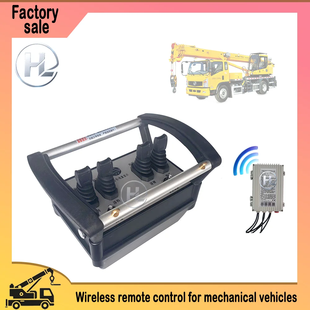 4 Button ABS Material Industrial Remote Control 433MHz 500m Range IP68 Waterproof for Truck Cranes & Construction Machinery