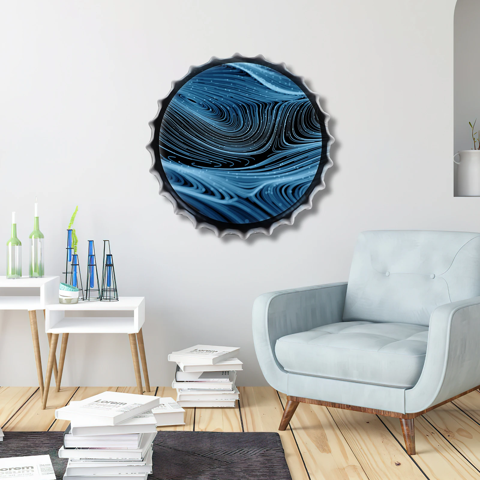 

Creative Iron Blank Sign Diy Metal Board Crafting Decorative Beer Cap Style Round Shaped Blank Panel Iron Material