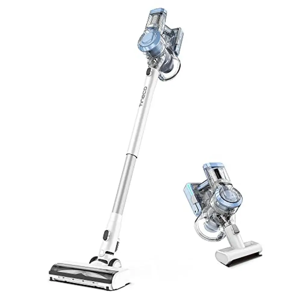 [Pet Cordless Vacuum] Lightweight Stick Cleaner with ZEROTANGLE Brush Handheld Vacuum Hard Floor Carpet Portable and Powerful