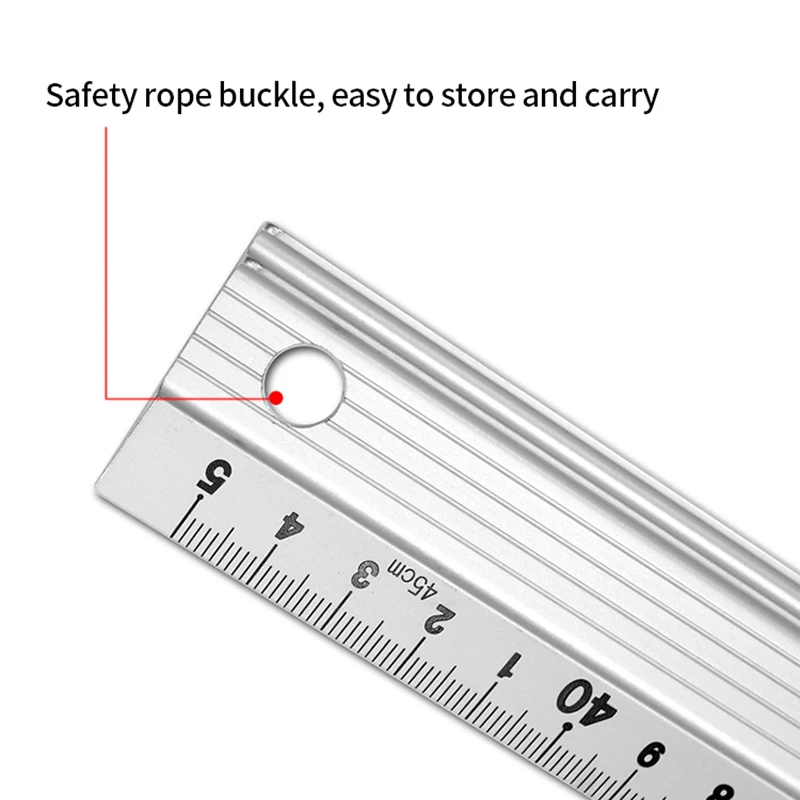 Tajima aluminum alloy straight ruler safety protective ruler utility knife cutting special guide scale non-slip ruler