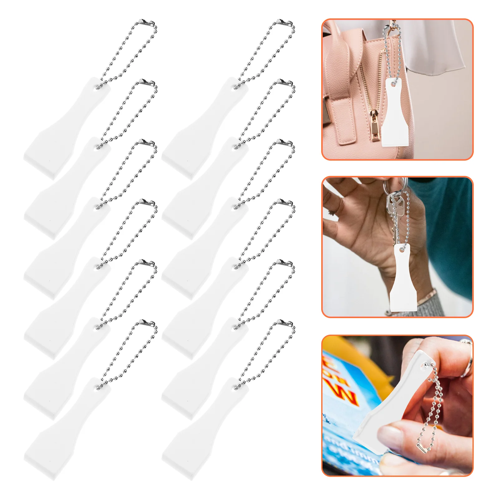 12 Pcs Lottery Scratch Tool Lightweight Ticket DIY Scraper Tools Thumb Cleaning off for Tickets Scraping Plastic Scratcher