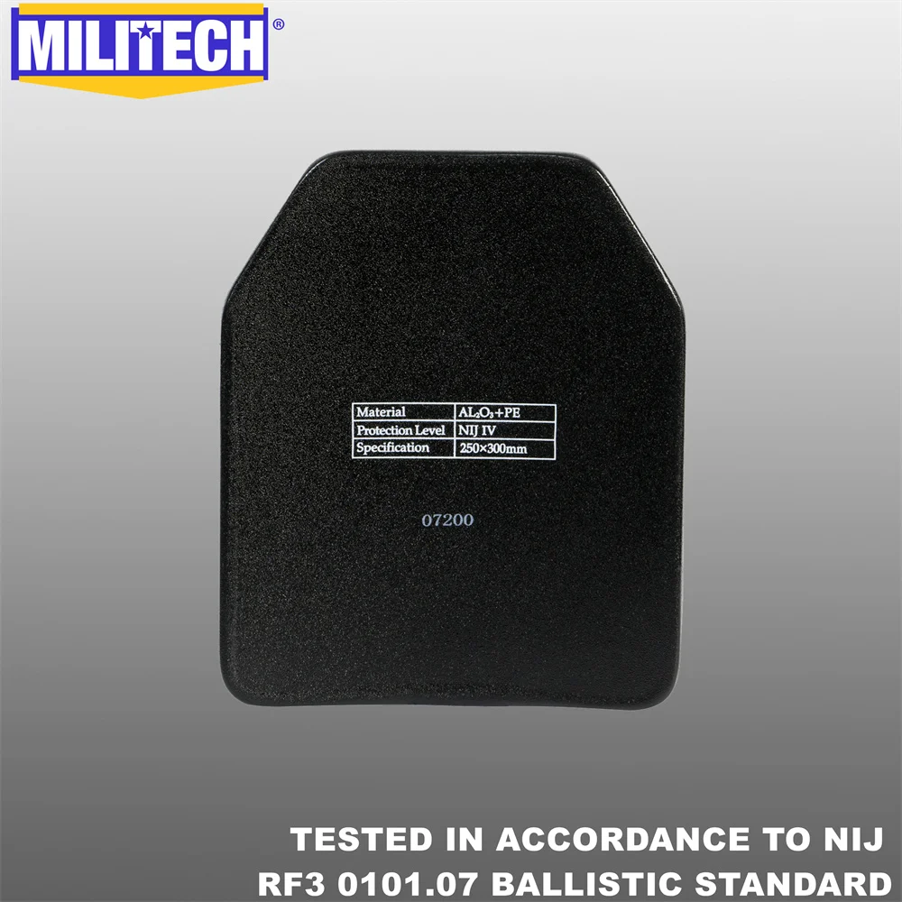 MILITECH--Level IV Panel 10x12 Level 4 Plate RF3 Alumina Ceramic & PE Stand Along protective Plate Against AP M2 30-06