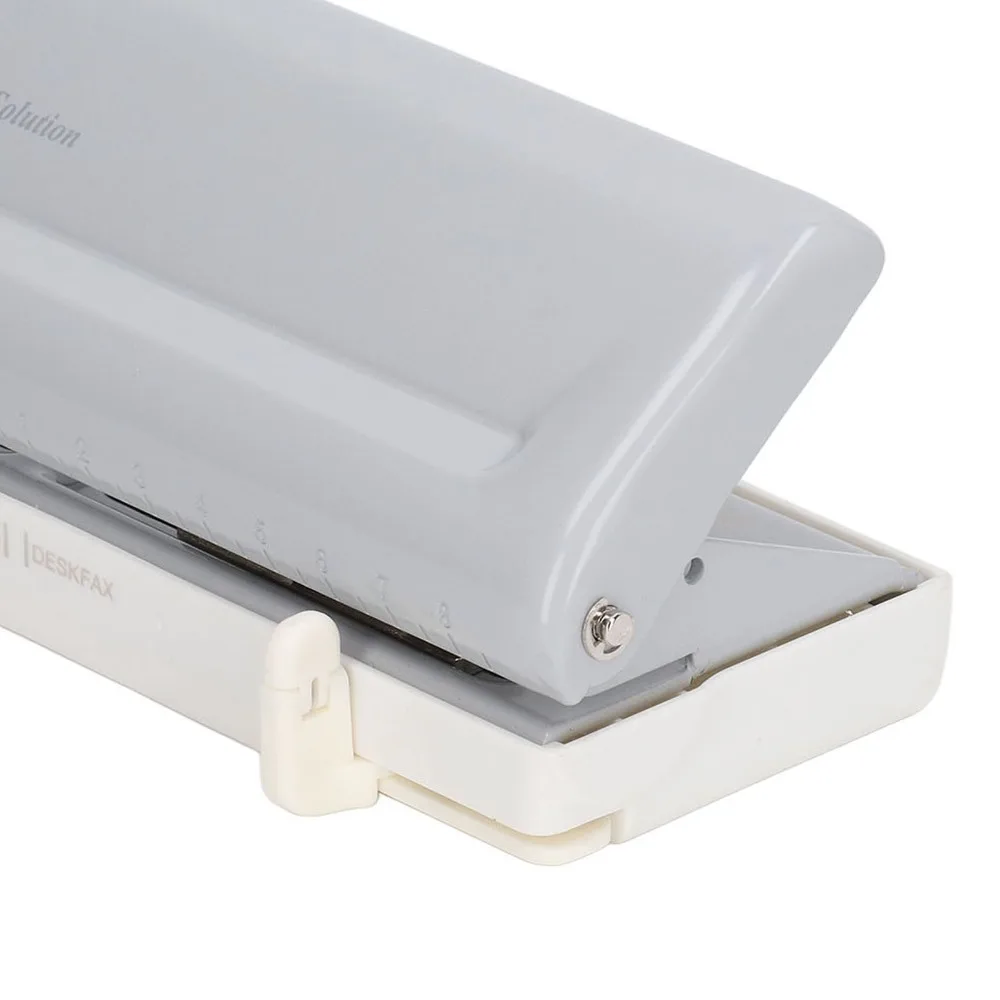ABS 6 Hole Paper Punch 5.5mm Hole Diameter Adjustable Center Spacing Loose Leaf Paper Puncher Solid Practical Hole Puncher