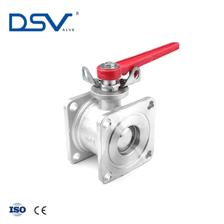 DSV Brand DN80 Square Flange Type Ball Valve