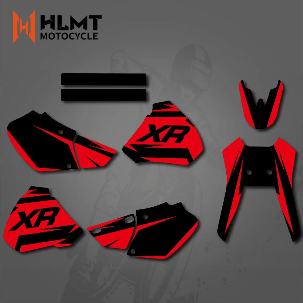 Dla Honda XR250 XR400 1996-2002 2003 2004 XR 250 400 HLMT motocykl grafika tło naklejki zestaw naklejek — zdjęcie 3