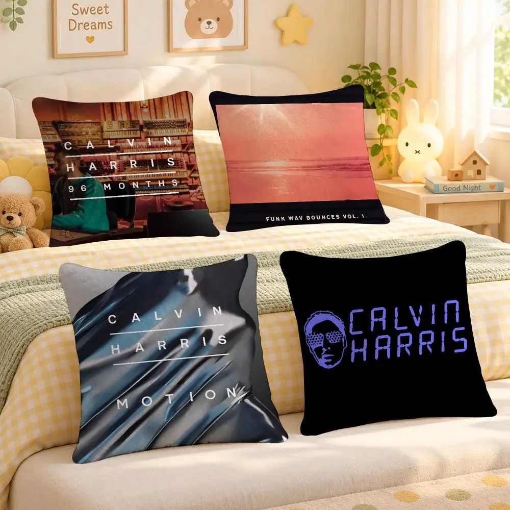 DJ Calvin Harris Electronic Dance Music Cushion Cover Personalized Decorative Living Room Home Sofa Bedroom Office Car Decor