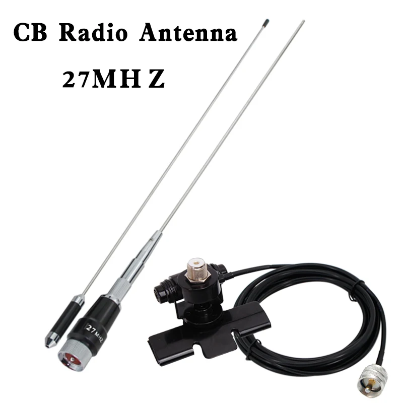 27MHZ CB Antena radiowa BNC męska PL259 dla ICOM IC-V8 Kenwood TK100 Motorola HT440 HT90 CB Walkie Talkie Midland/Uniden/Midlan