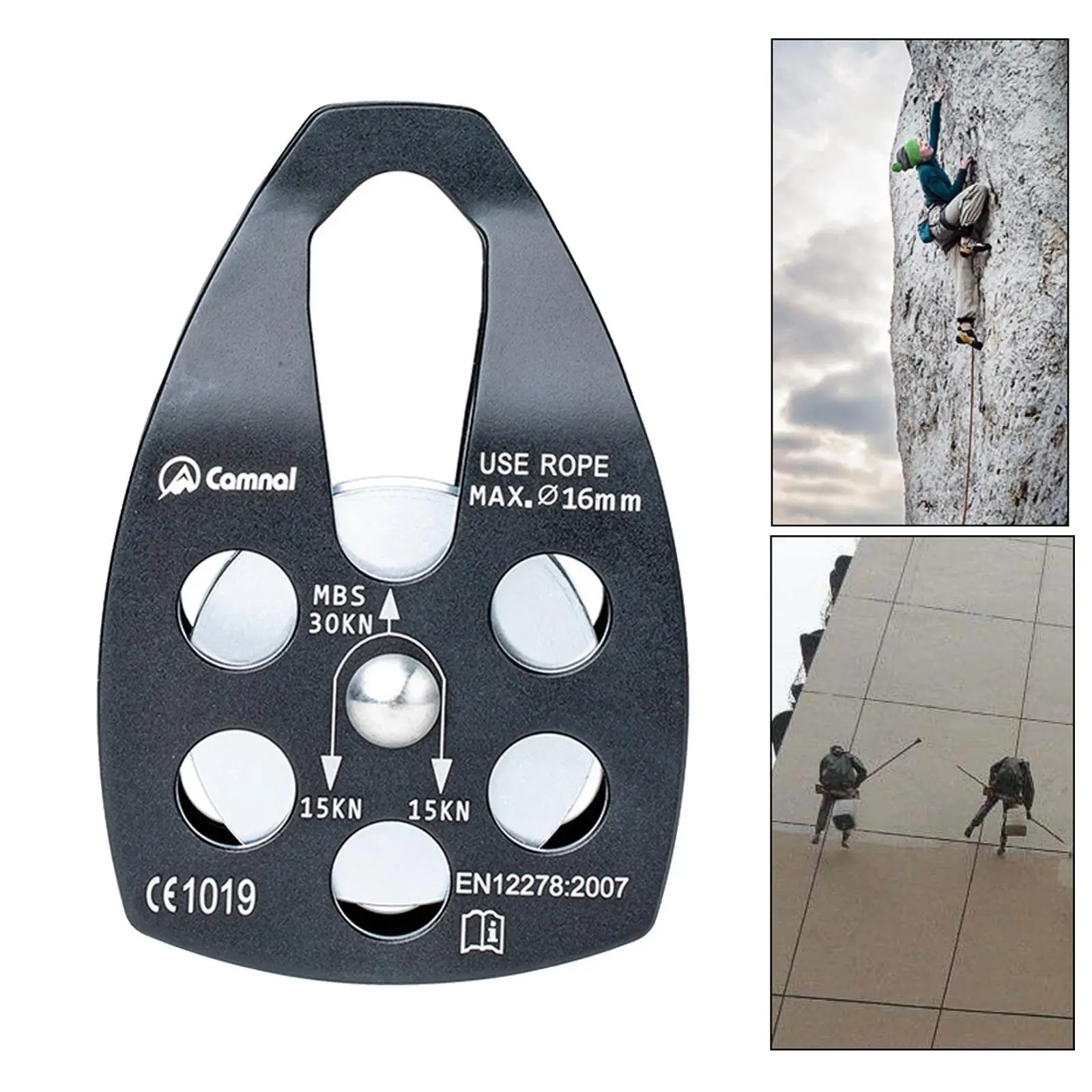 Climbing Pulley Rescuing Hauling Rigging Pulleys Micro Pulley Equip