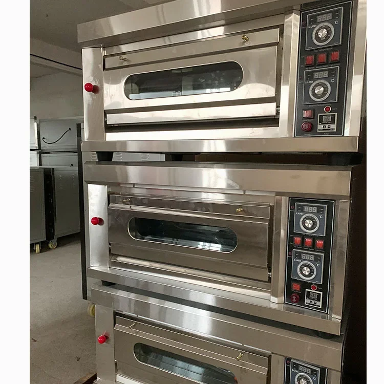 Commercial Bread Making Machine Electric/Gas Oven 2 Tier 4 Tray Baking Oven Restaurant Sales