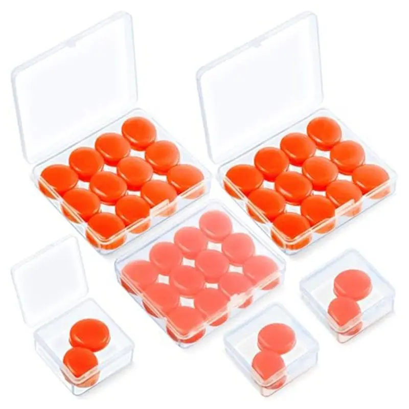 -[A51I Digital]21 Pairs Ear Plugs For Sleeping Reusable Moldable Silicone Earplugs Soft Noise Cancelling Earplugs
