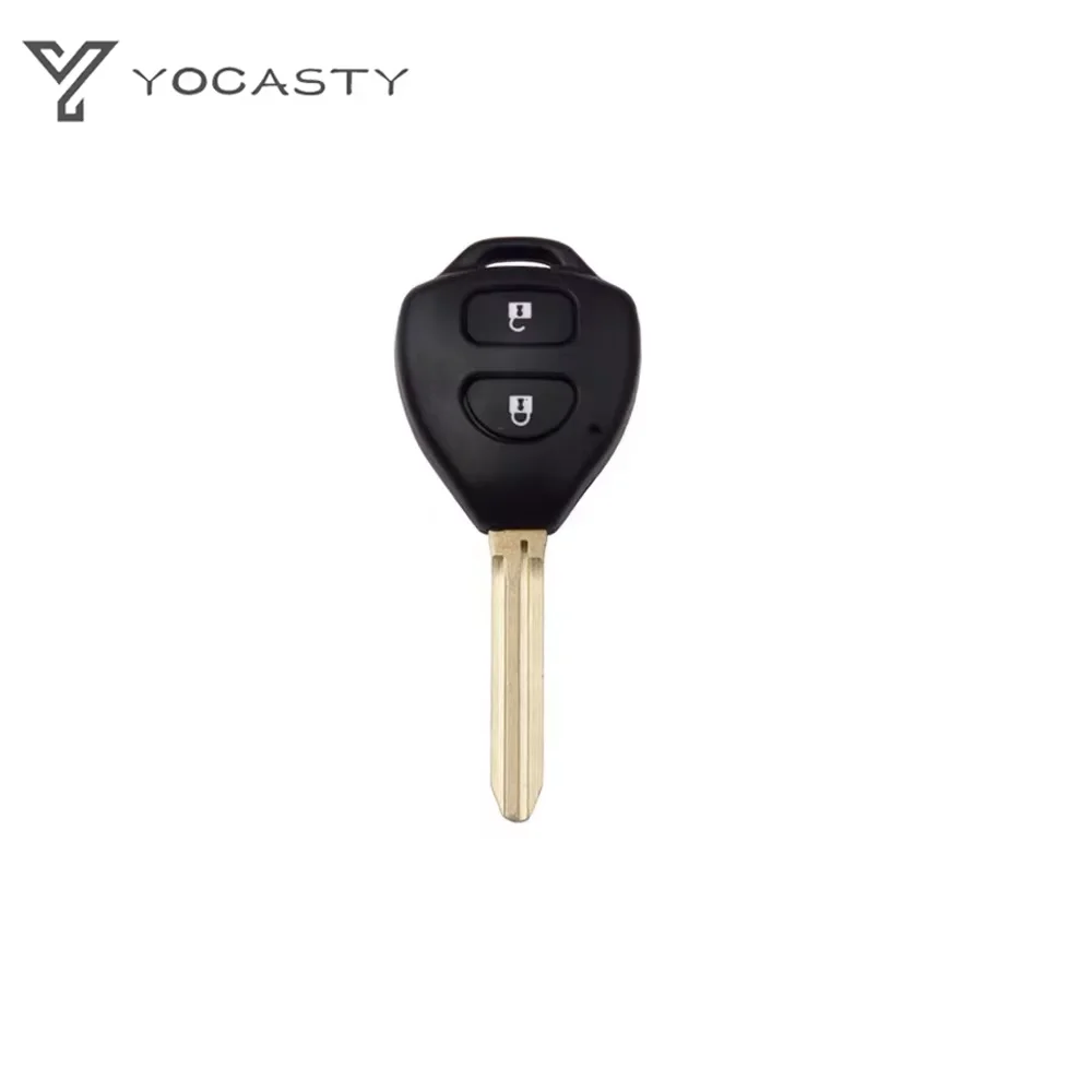 YOCASTY Remote Car Key Shell Case 2/2+1/3/4 Buttons For Toyota Camry Avalon Corolla Venza 2007-2012 TOY43 Blade Key Fob Shell