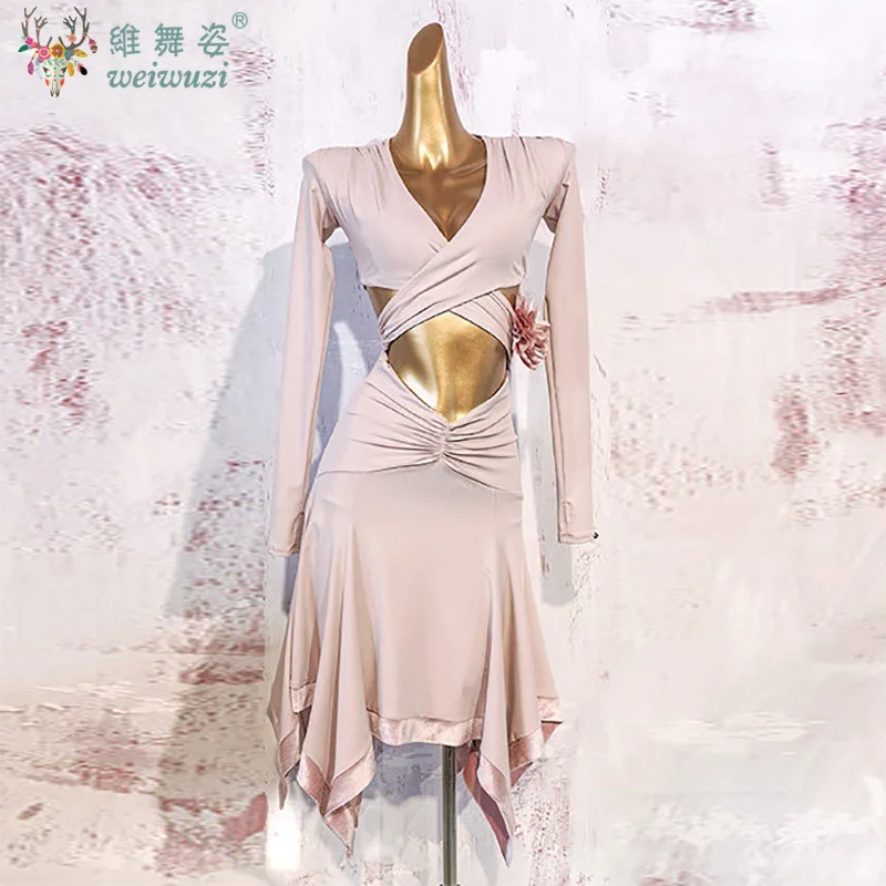 trajes-de-baile-latino-para-competencia-traje-de-practica-avanzada-para-mujer-ropa-para-rumba-tango-y-baile-estandar-nacional