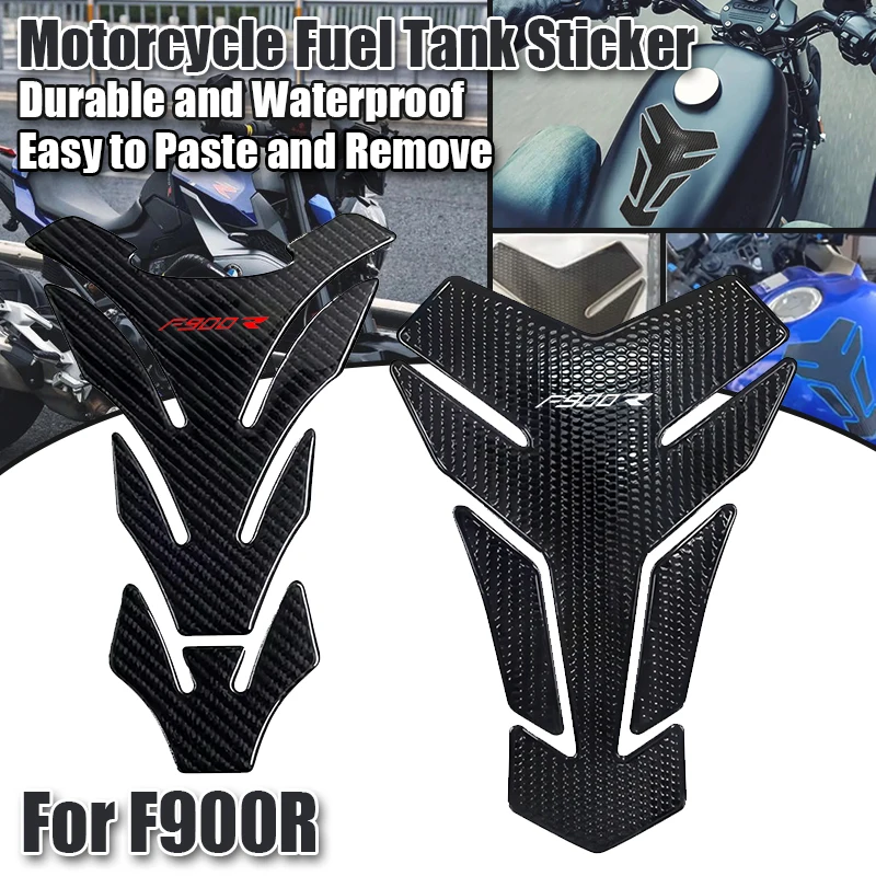 For F900R F900 R 900R Motorcycle 3D Motorcycle Carbon Fiber Oil Fuel Gas Tank Pad Tankpad Decal Protector Sticker