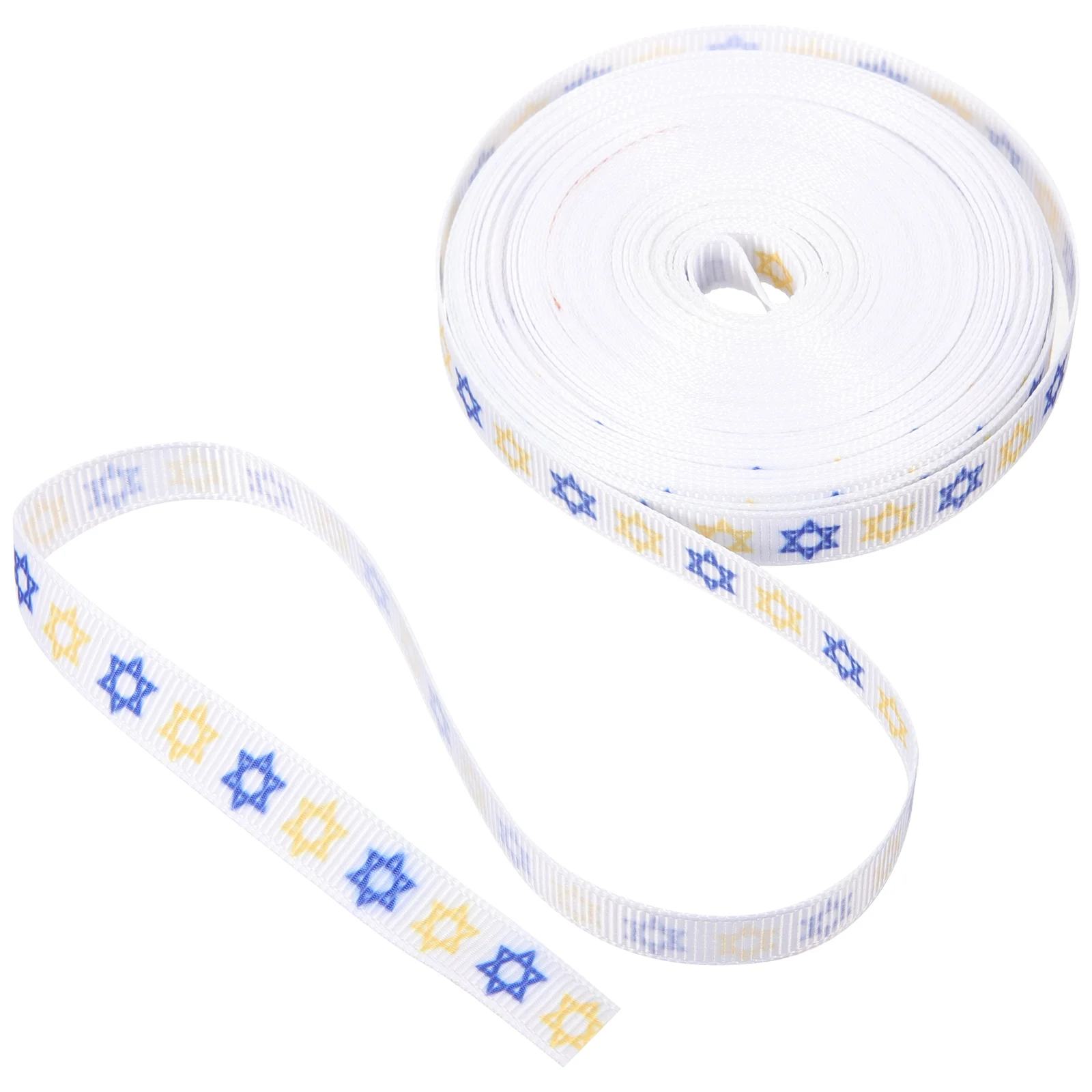

Hanukkah Ribbon Jewish Decoration DIY Gift Packaging Glitter Exquisite Ribbons Hair Clamp Multi-function Wired