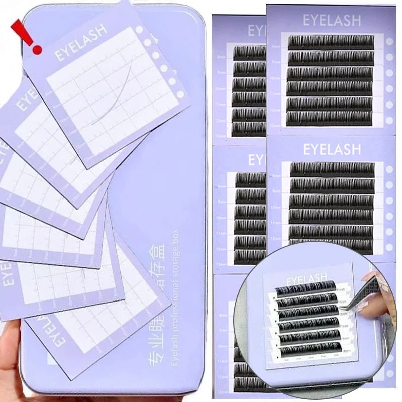 

Women Magnetic Storage Box for Eyelash Iron Storage Box and Suspended Magnetic Sheet Set False Eyelashes Extension Storage Tools