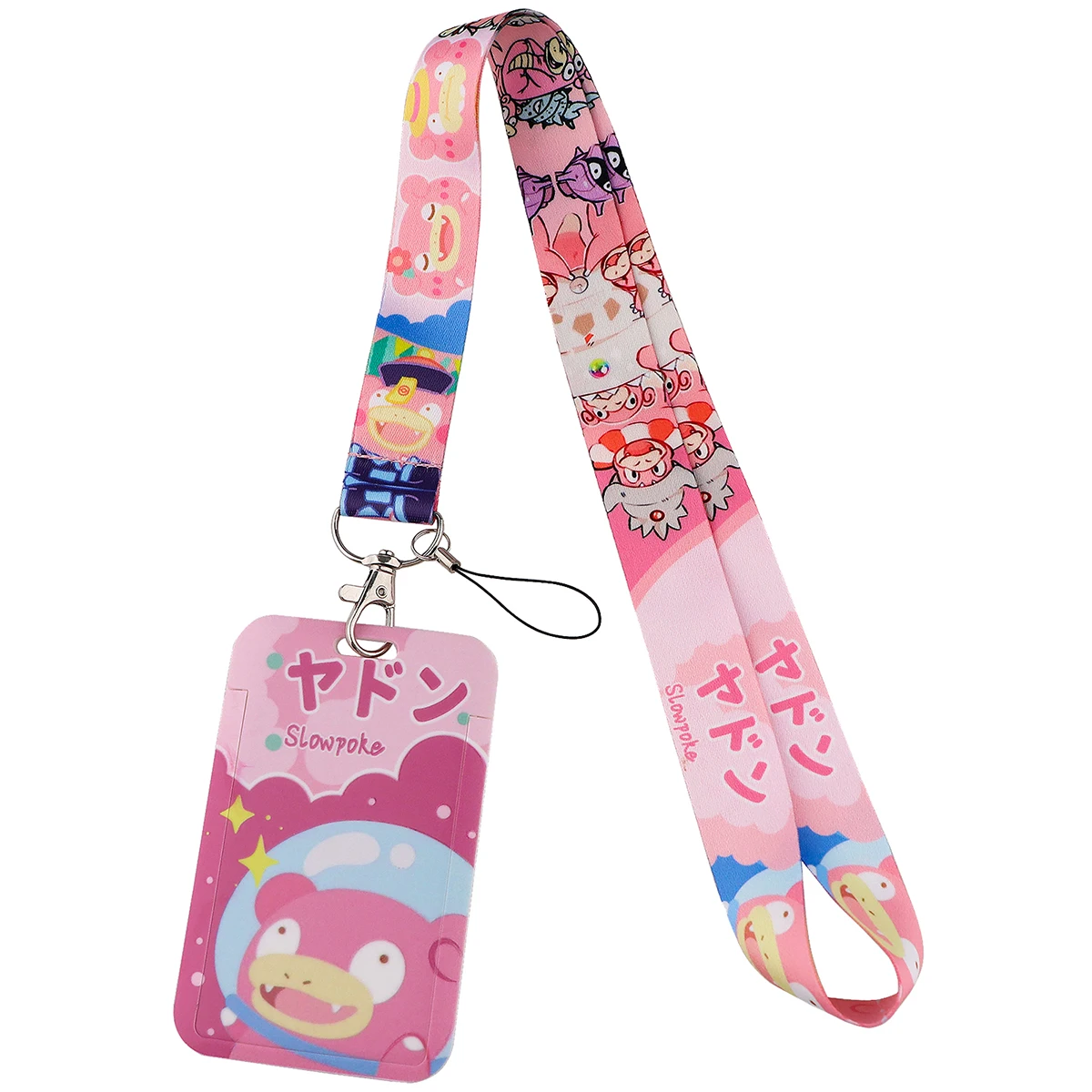 Cartoon Print Webbing Lanyard Keychain Classic Story Ribbon Hang Rope Keyring Mobile Phone Charm Cute Neck Straps Key Rings