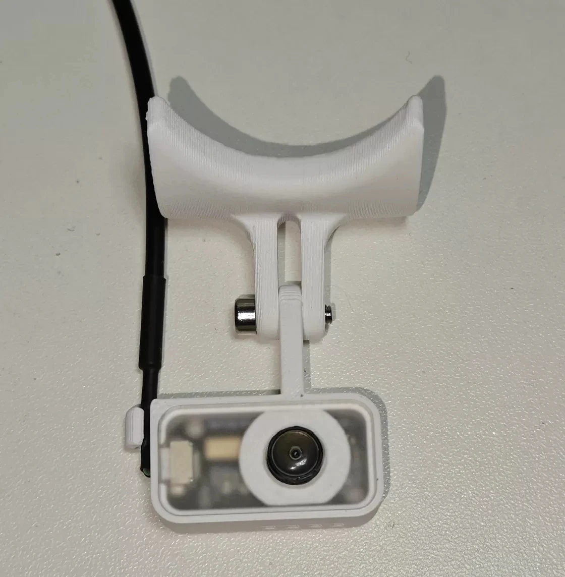 Ultra-Small VR Face Tracking Camera with IR Fill Light for Quest 3/3S/2 & PICO 4 Series, PCVR Wired Streaming, 3D Printed Bracke