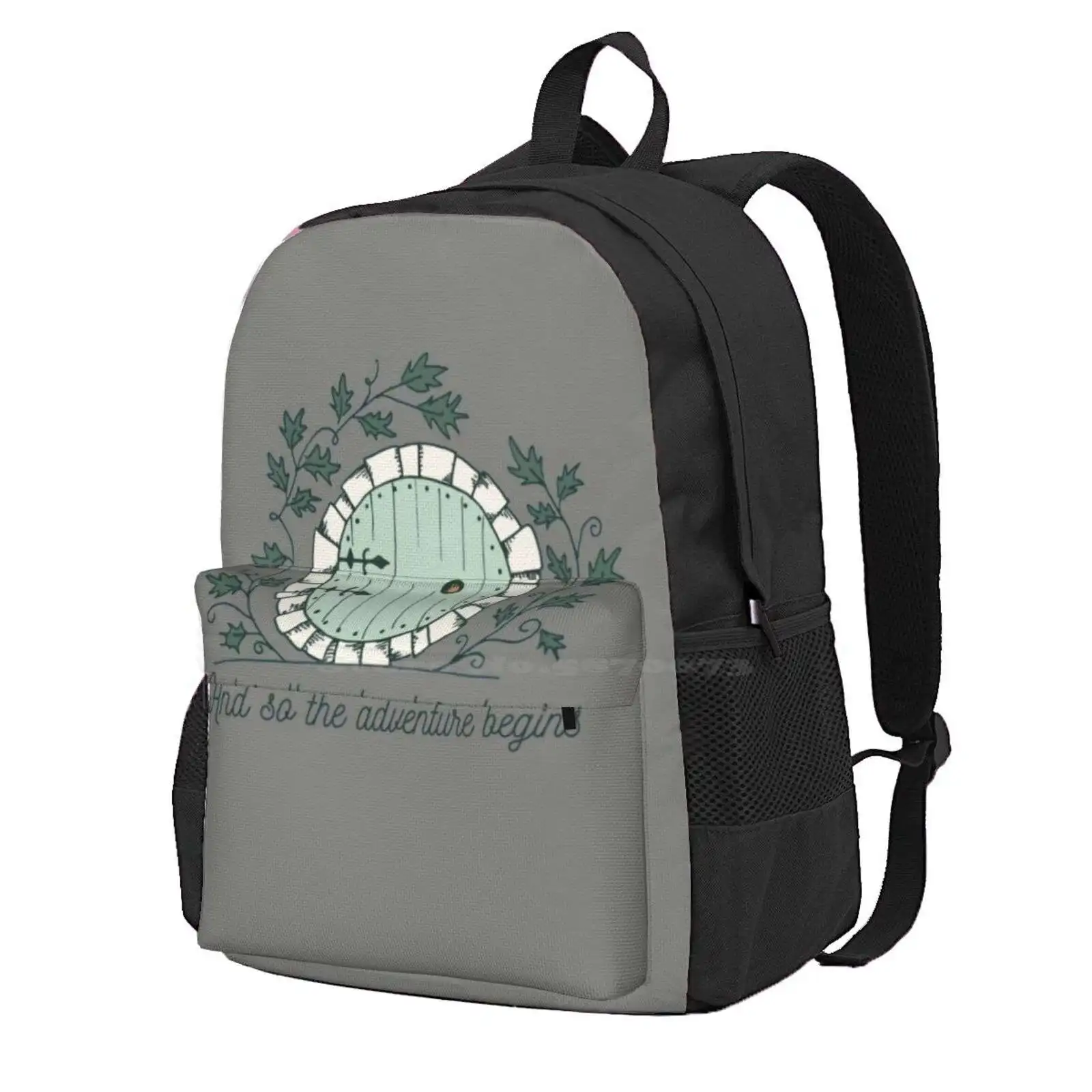 Baggins Door With Twigs Shirts New Design 2021 Hot Sale Schoolbag Backpack Fashion Bags Frodo Fantasy Aragorn Smaug The Shire