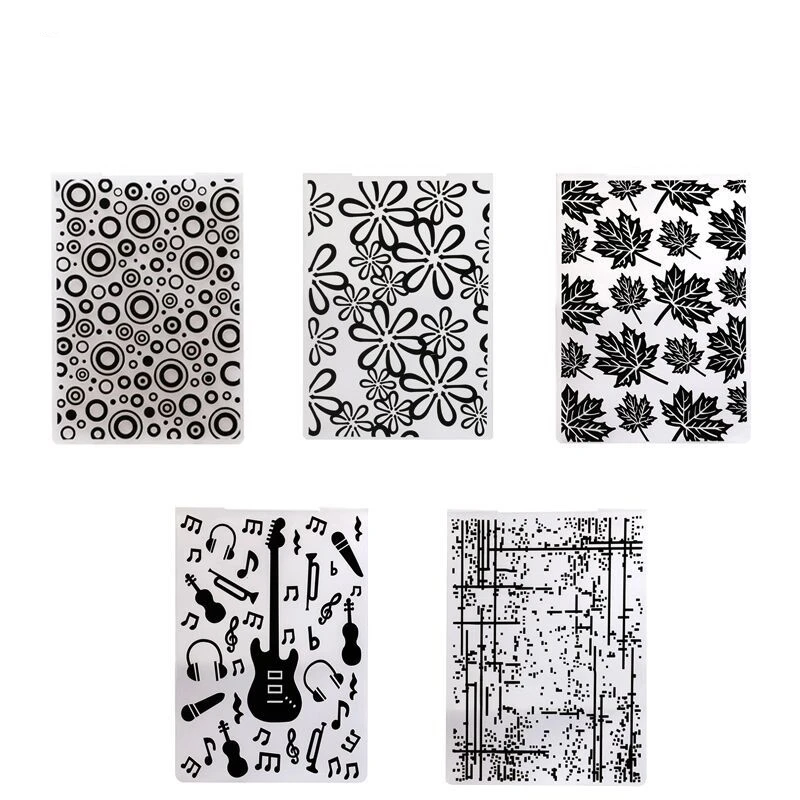 3D Embossing Folder Transparent Embossing Plastic Plates Design For DIY Paper Cutting Dies Scrapbooking Gift Card 10.5x14.5cm