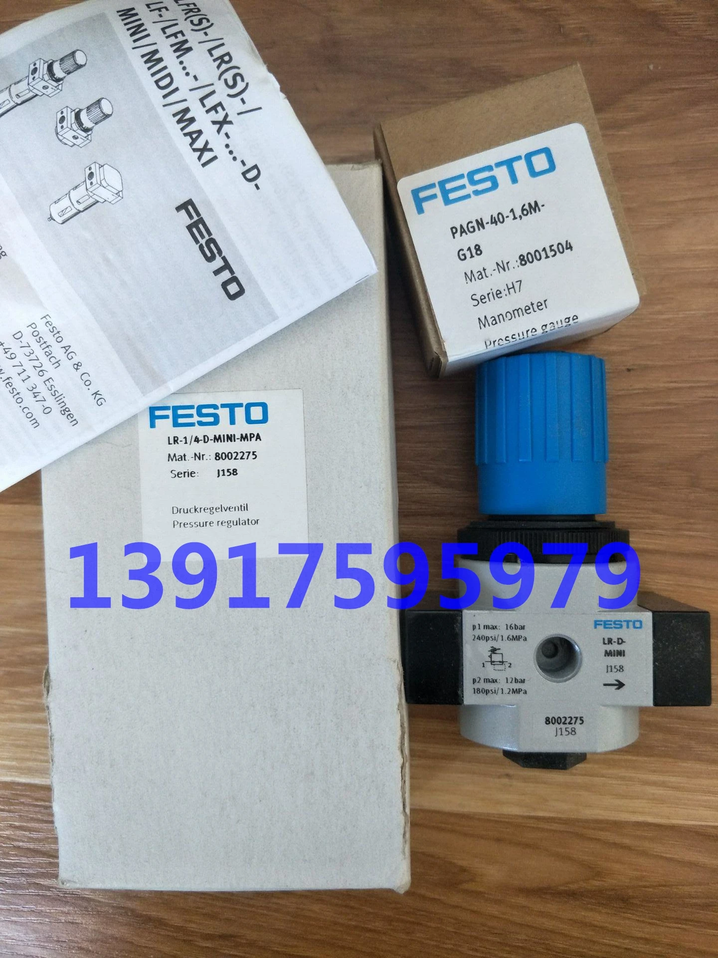 Festo FESTO Pressure Reducing Valve 159626 LR-3/4-D-MAX In Stock