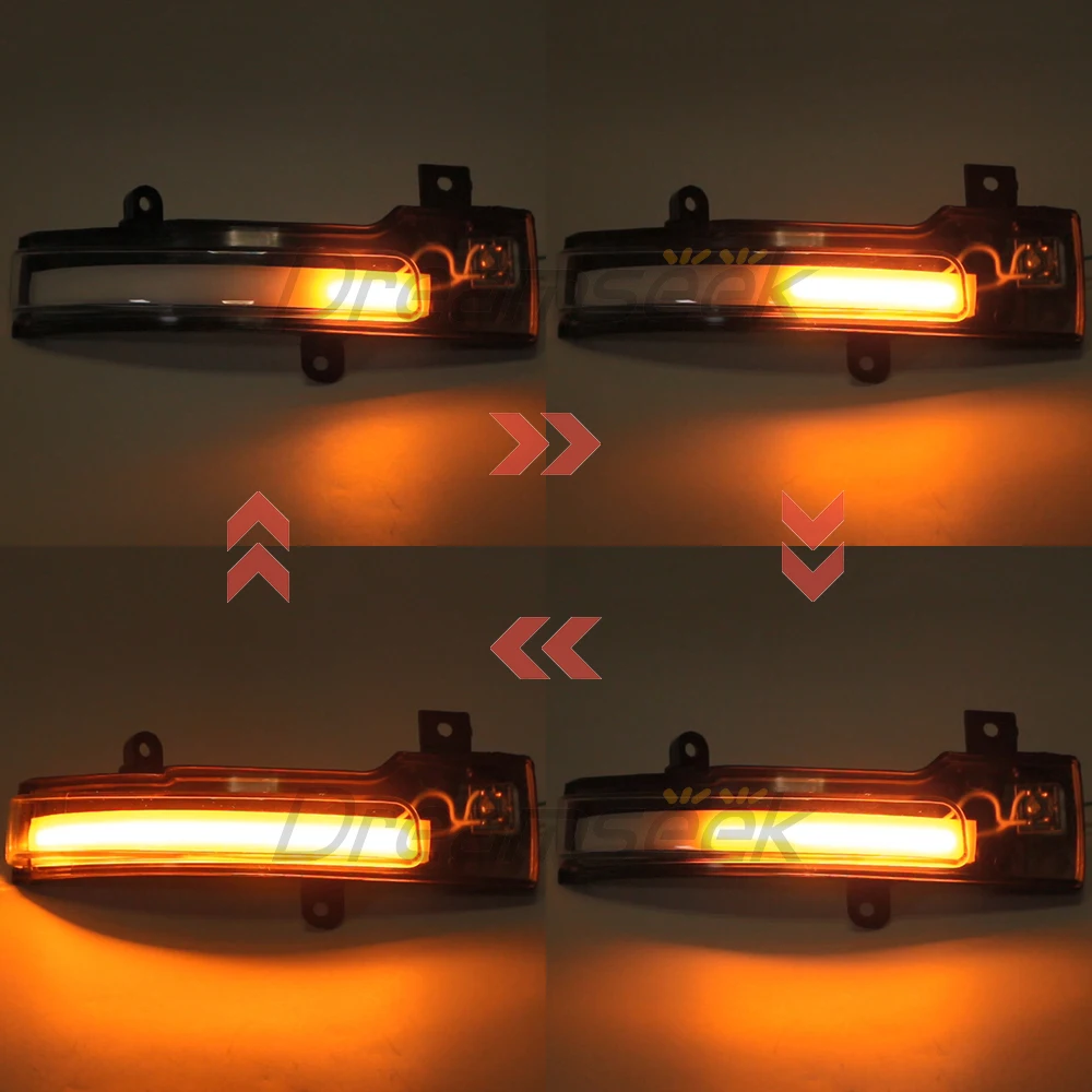 LED Side Rearview Mirror Blinker Light for Mitsubishi Lancer 2017-2023 Outlander 2013-2021 Indicator Turn Signal Lamp Clear Lens
