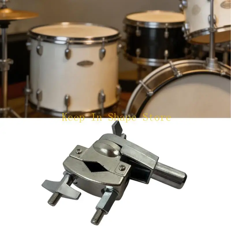 U1JC Adjustable Drum Rack Adapter High Strength Metal Drum Rack Clamp Hardware for Multiple Percussion Equipment