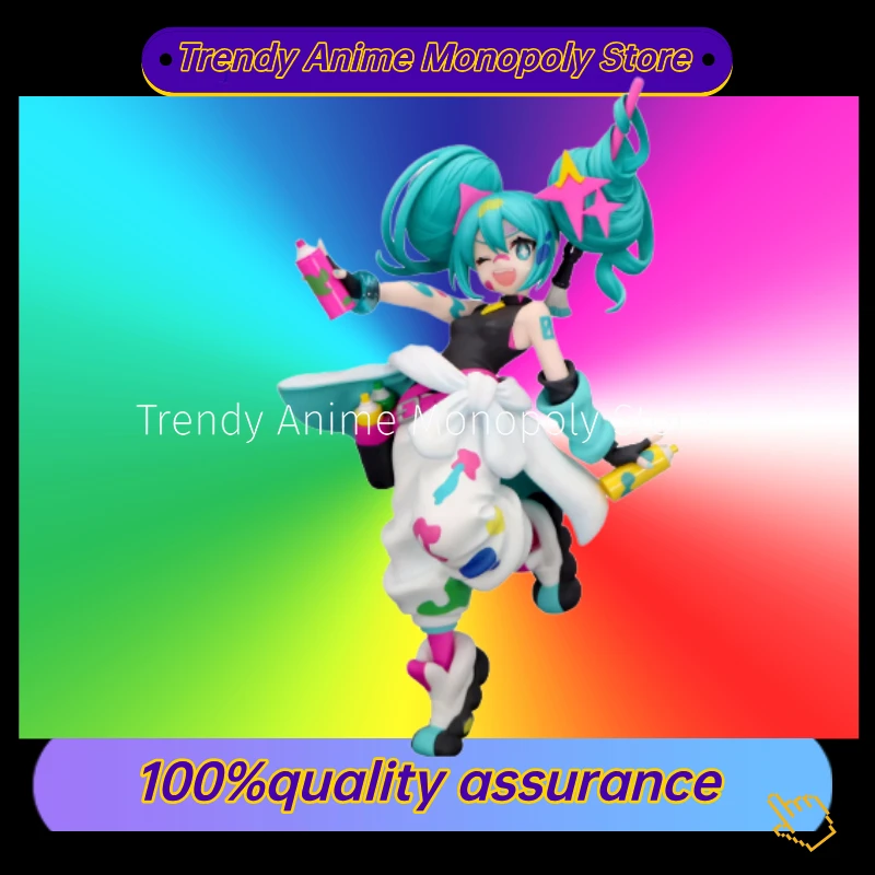 

In Stock FuRyu Trio-Try-iT Hatsune Miku Painter Girl Anime Prize Figure Collectible Model