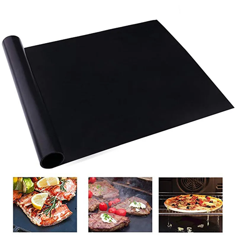 

5Pcs BBQ Grill Mat Barbecue Outdoor Baking Non-stick Pad Reusable Cooking Plate 33 * 40cm for Party Grill Mat BBQ Accessories