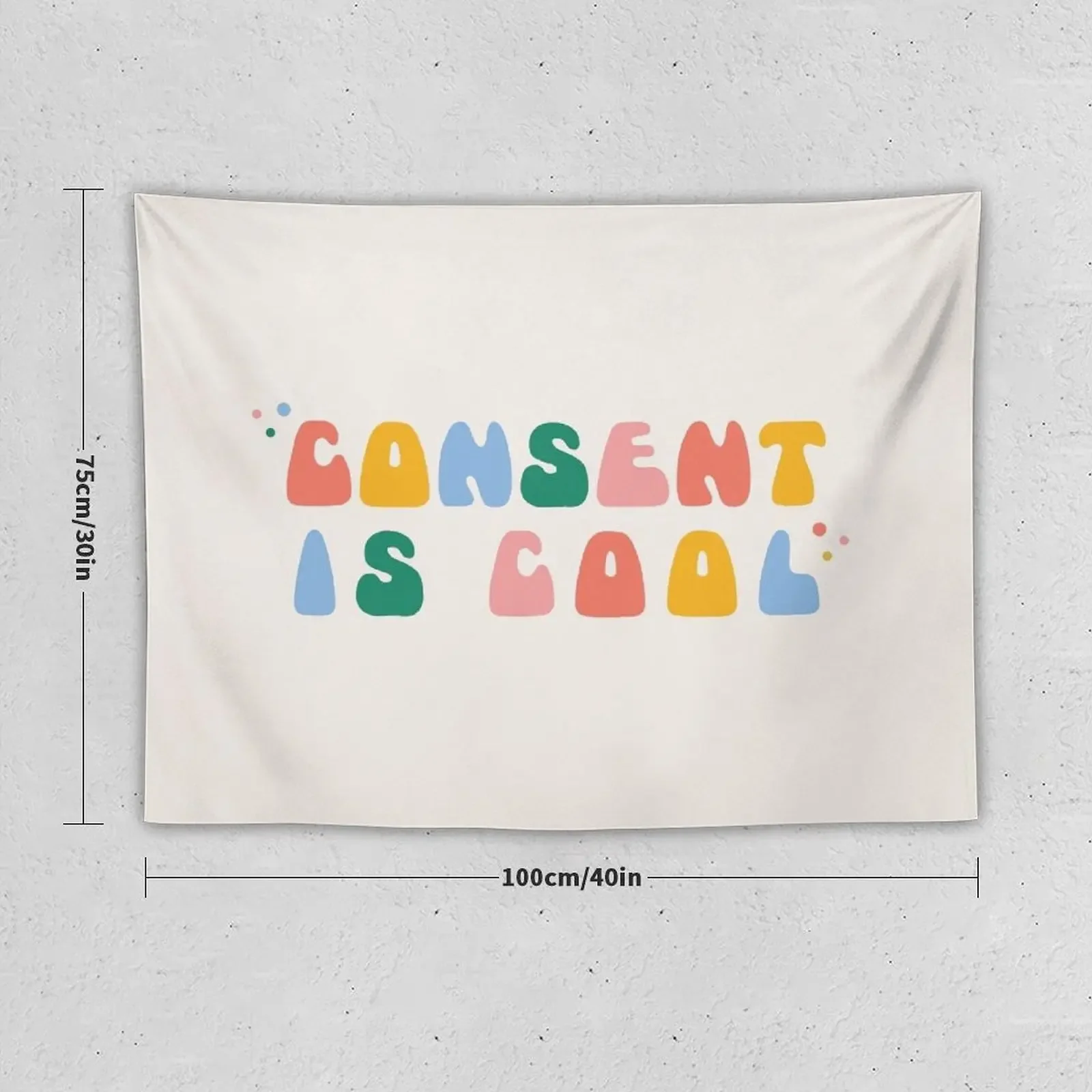 Consent Is Cool Tapestry Wall Hanging Decor Wall Decoration Items Tapestry