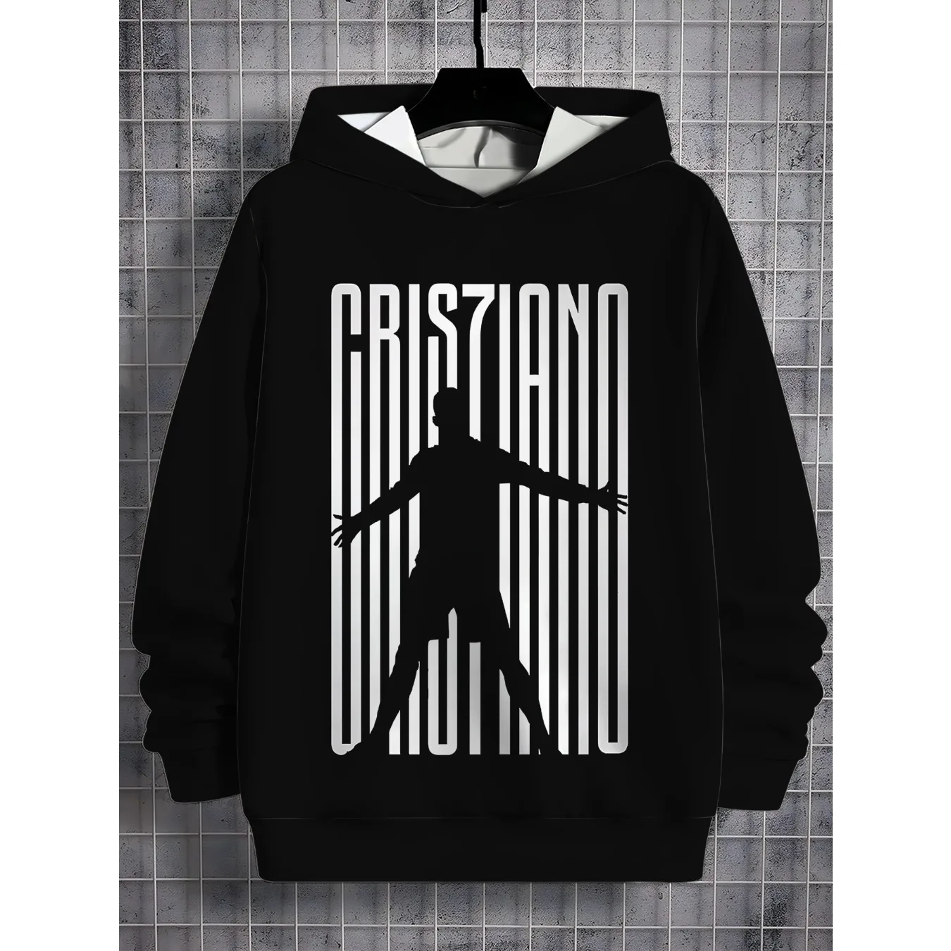 جديد 3D طباعة لاعب كرة القدم جميع المواسم الأطفال عارضة رونالدو البلوز بارد البلوز الأعلى C-Cr7 للجنسين الملابس #6