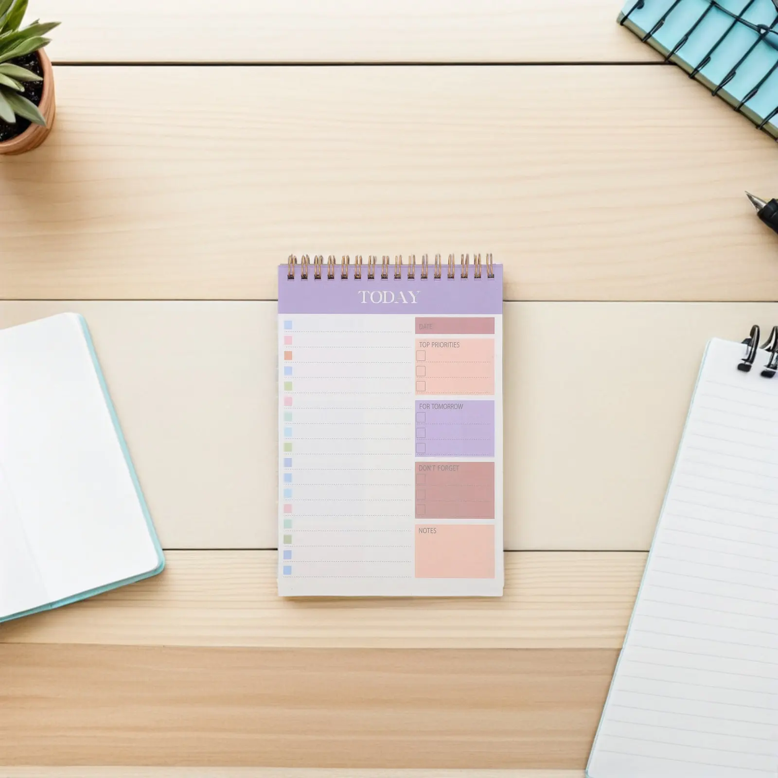3Pcs 52-Sheets Daily to Do List Notepad Undated Task Planner Notebook A5 Size Time Management Appointment Organizer Home Office