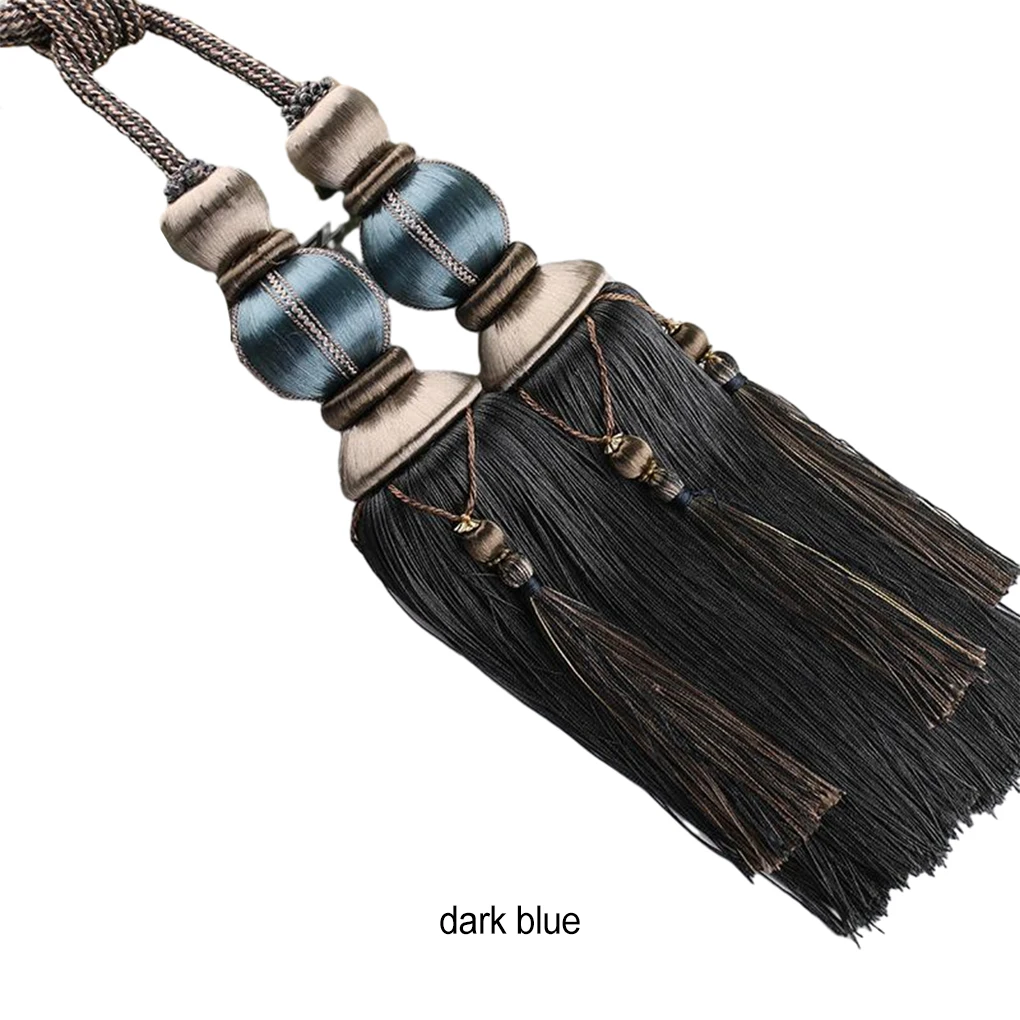 2x High Curtain Tassel Wide Application Excellent Decor Easy To High- Curtain Tiebacks Hanging