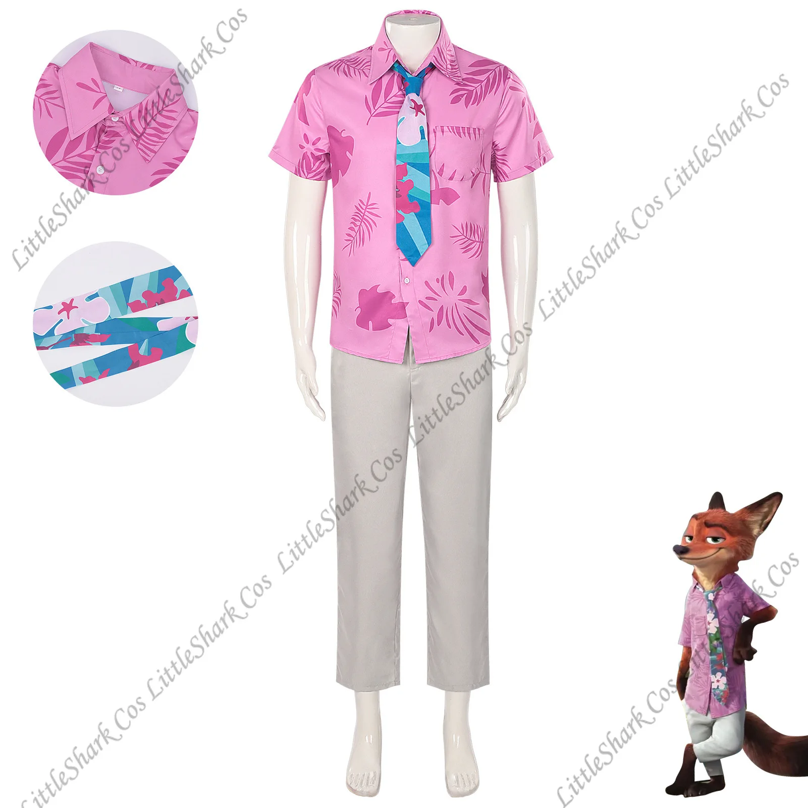 Ник Уайлд Косплей Костюм Ника Фокс Косплей Наряды Для Взрослых Хэллоуин Карнавал Ролевая Игра Униформа Рождественские Наряды для Мужчин