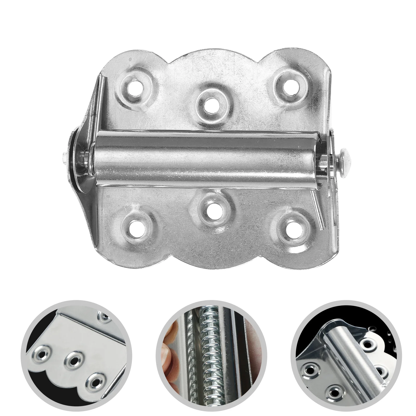 

3 Pcs Spring Butterfly Self-closing Page Door Hinge Garage Springs Stainless Steel Loaded Hinges