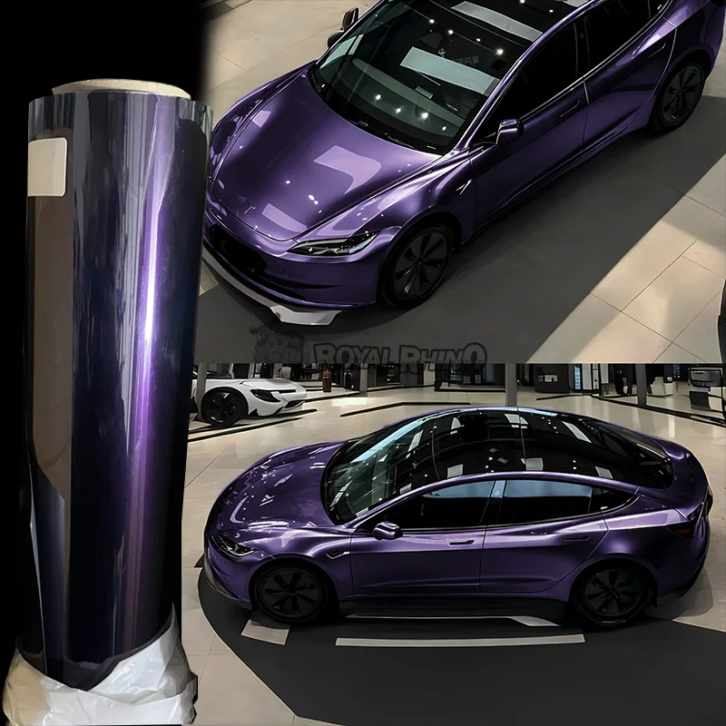 Color Gloss PPF Paint Protective Vinyl Wrap Film Wholesale Midnight Purple Car PPF TET Paint Protection Film Self Healing