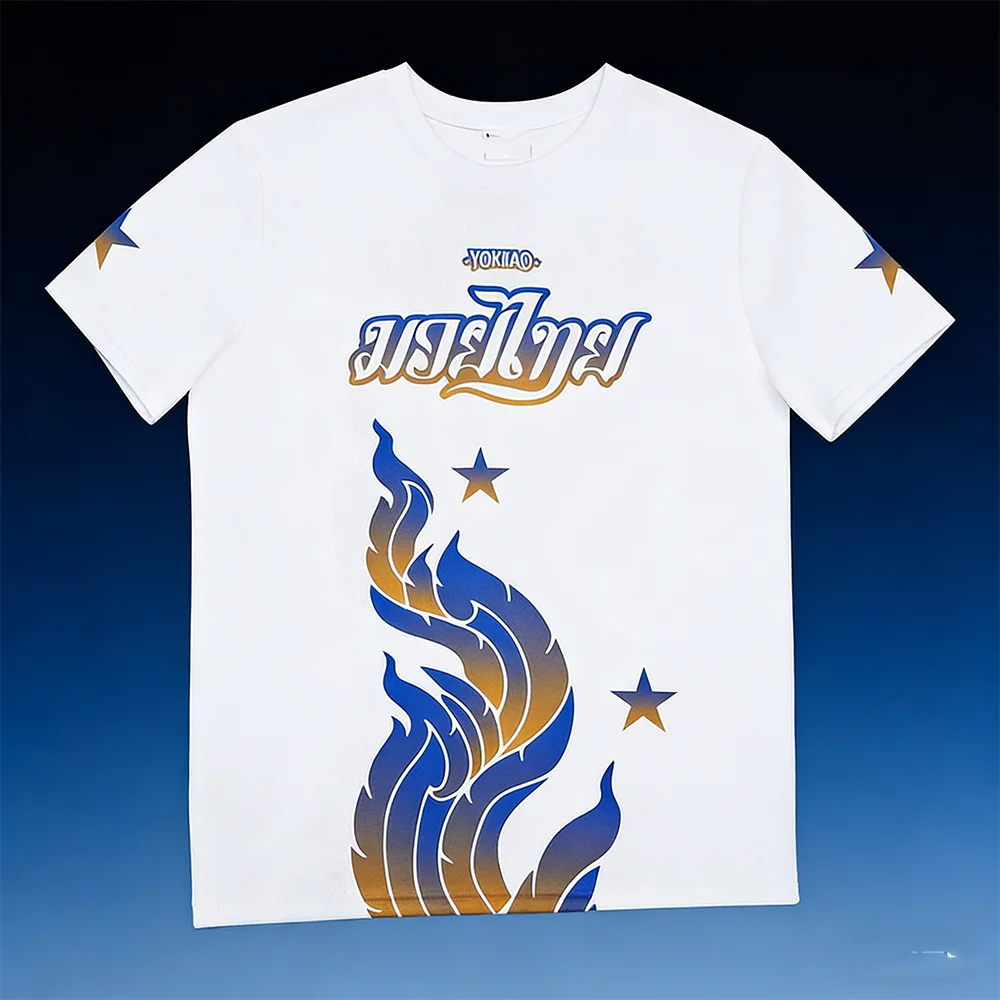 2026 Neues Herren YoKKAO Muay Thai Freizeit-Sportshirt Schnelltrocknend Kurzarm 3D-Druck Atmungsaktiv Bequemes T-Shirt – Detail 6