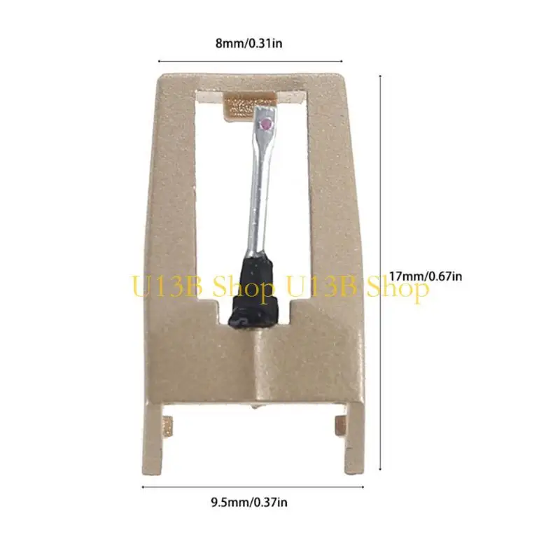 U13b 2pcs Vinil para Record Player A agulhas diamante da agulha para Sylvania Turnt
