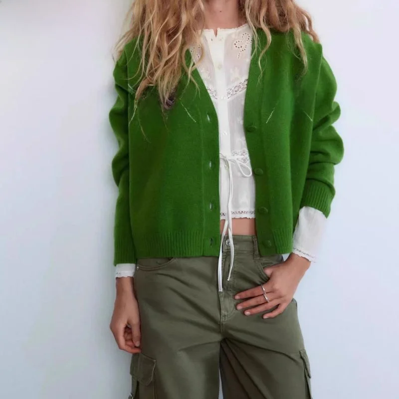 

Весна 2024, женское вязаное длинное пальто Sve V-Ne с ромбовидным узором, простая верхняя одежда, пальто свободного покроя, теплая осень, зима...