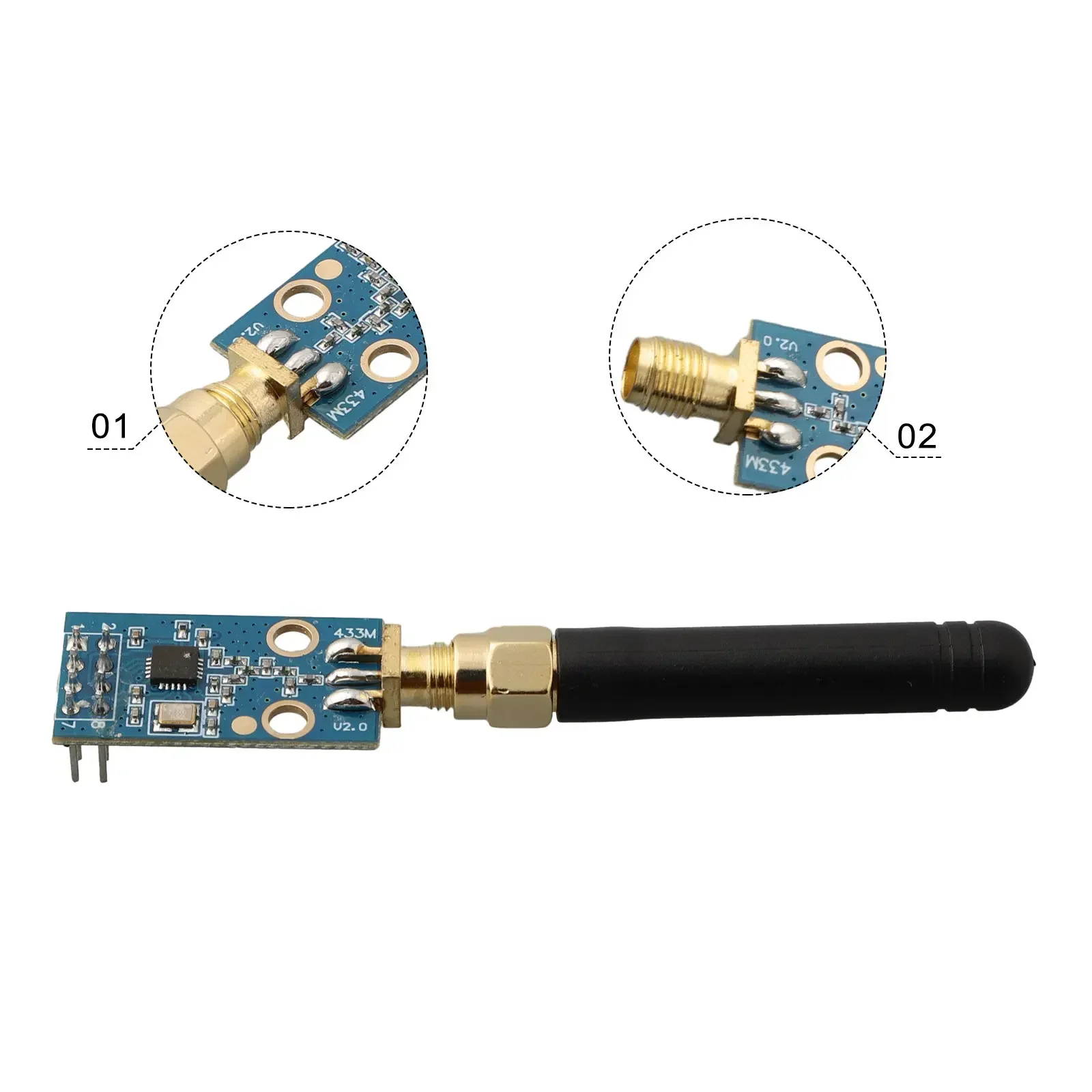 Wireless Module CC1101 Wireless RF Transceiver With Extended Frequency And SMA Antenna For Superior Wireless Connection