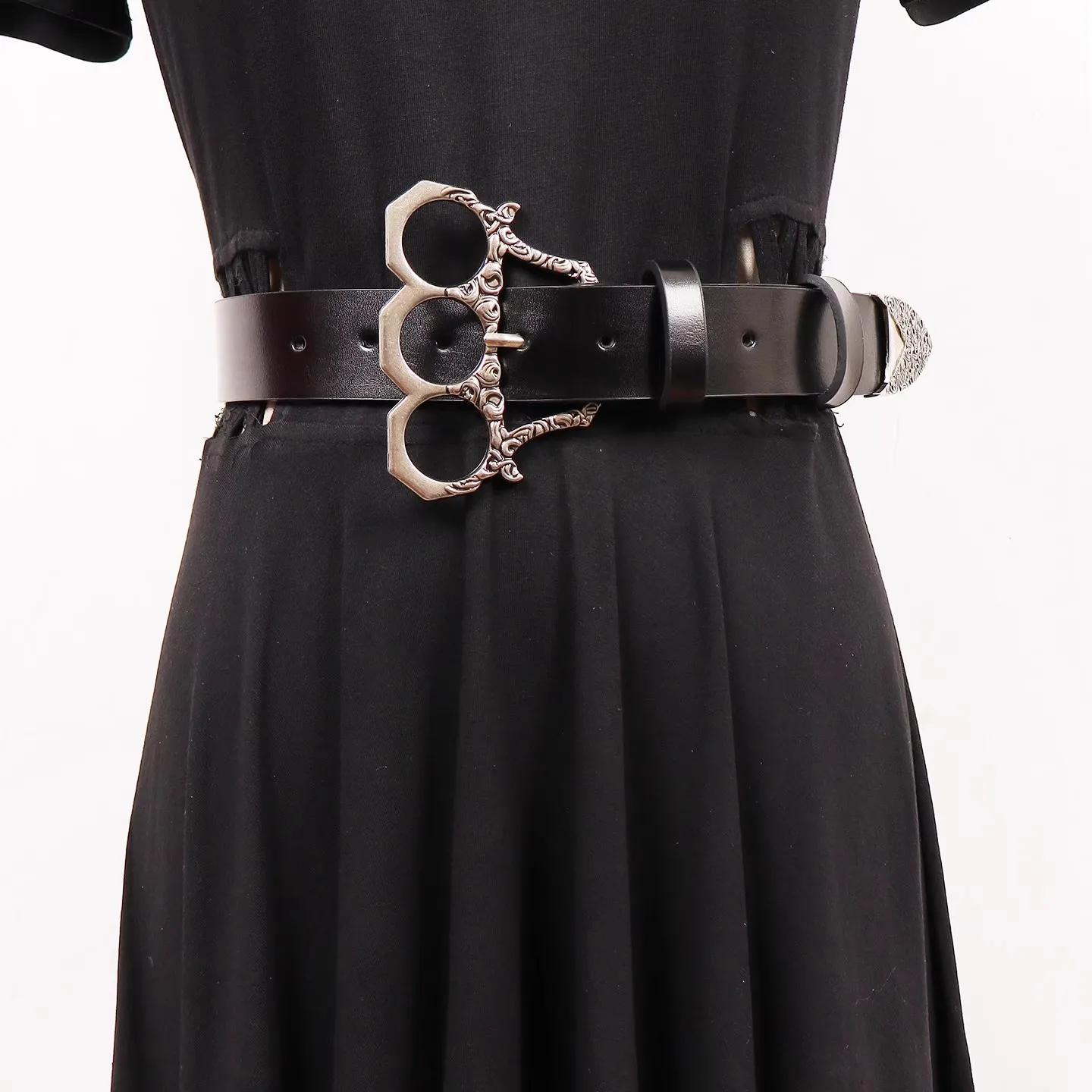 女性のファッション黒本革カマーバンド女性ドレスコルセットウエストバンドベルト装飾ワイドベルト R2378