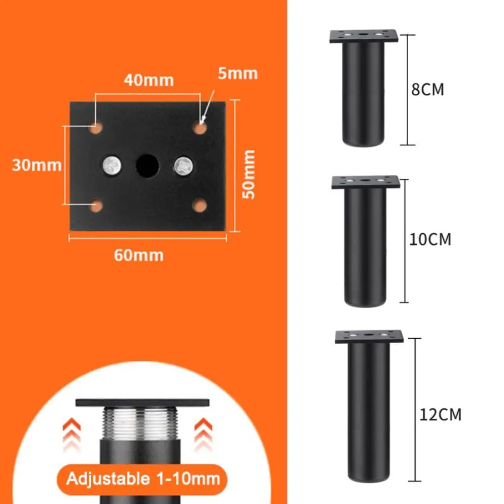 Adjustable Furniture Cabinet Feet Wear-resistant Anti Scratch Nightstand Storage Box Leg for Sofa Cupboard Furniture Hardware