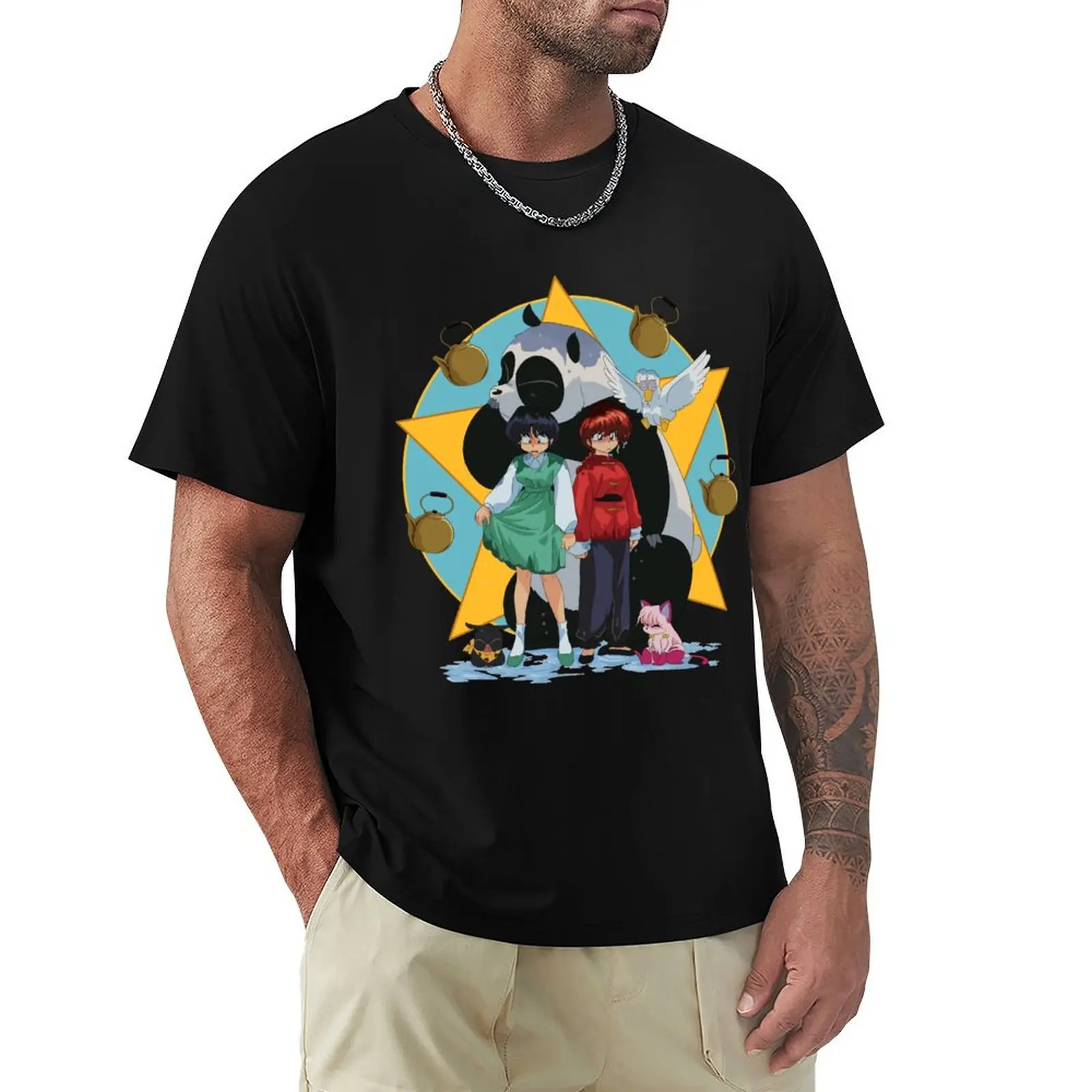 ranma transformation T-Shirt cotton graphic tees cheap stuff oversizeds mens plain t shirts