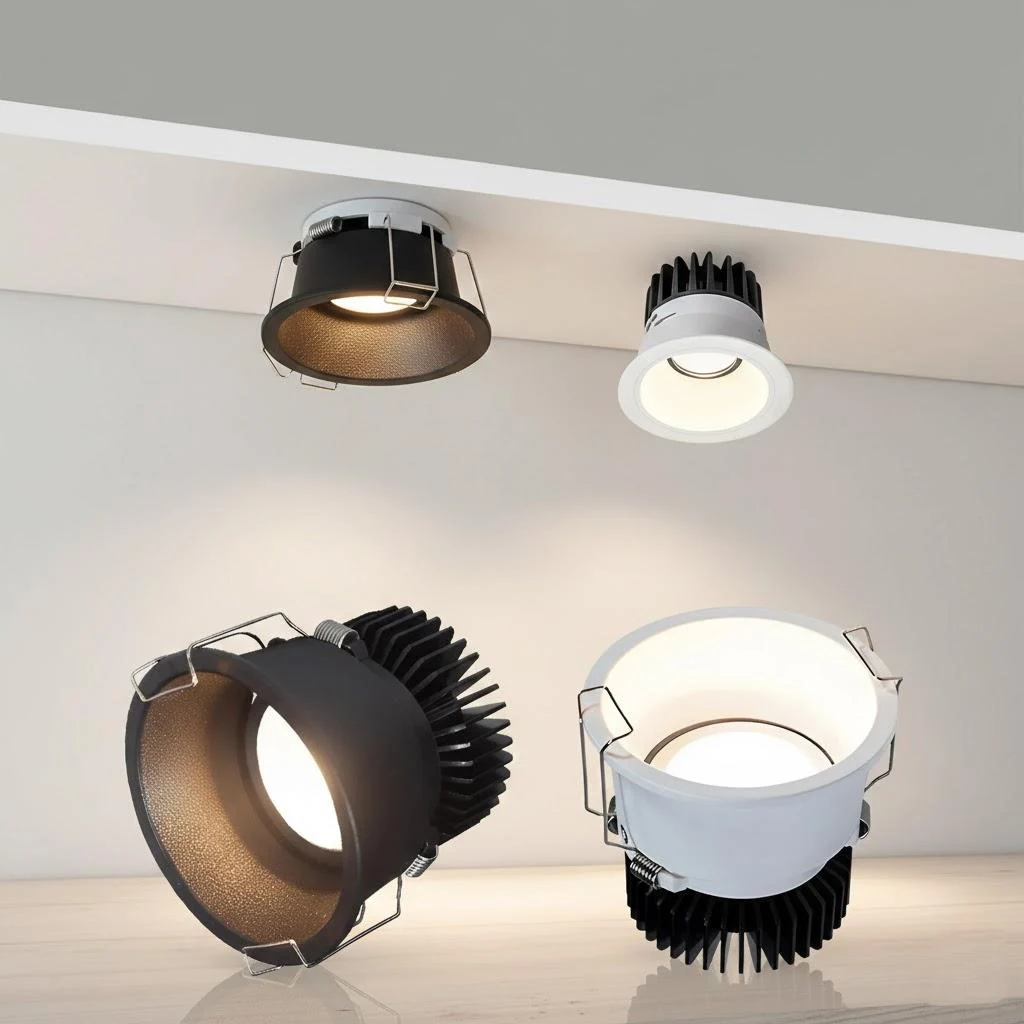 

7W COB Светильник-даунлайт с защитой от бликов, многофункциональное освещение для дома, для использования в различных сценариях