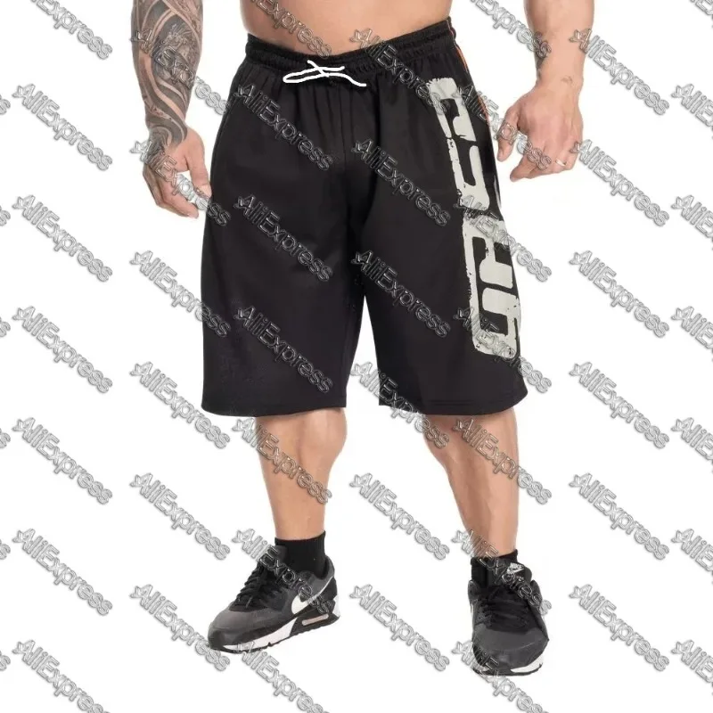 Pantalones cortos deportivos de secado rápido para hombre, transpirables, que absorben la humedad, holgados, para culturismo, baloncesto, pantalones de cinco piezas para Moto