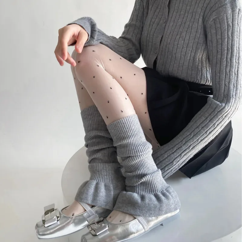 

Ballet Leg Warmers Women Autumn and Winter Girl Female Legs Cover Dance Socks Y2k Harajuku Sweet Wind Pile Calf Socks