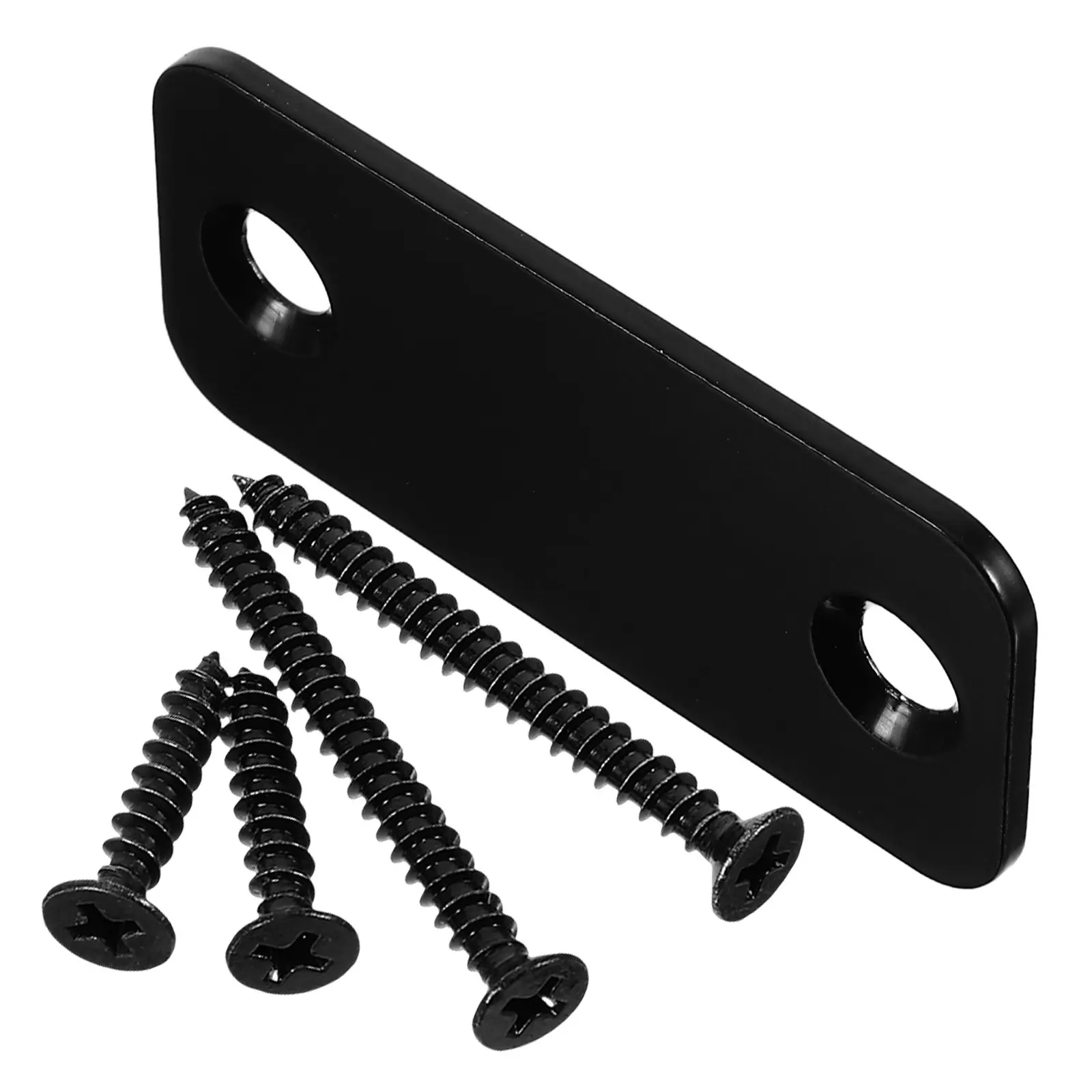 1Set Door Edge Filler Plate for Deadbolt Hole Repair Stainless Steel Door Locks Hole Cover Plate Easy Installation Universal Fit