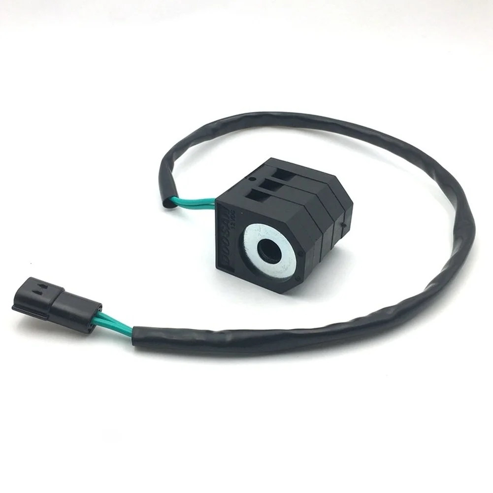 Hydraulic For Pilot Solenoid Coil Replacement for DH220-5 DH215 DH225 Equipment Supporting Standard 12V and 24V DC Input Voltage