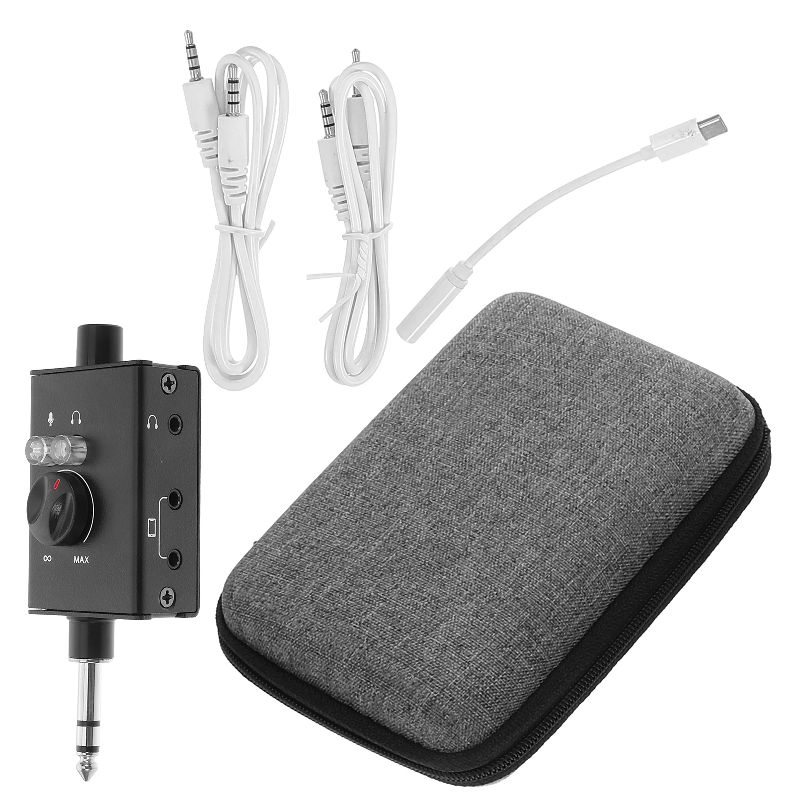 

Sound Card Mixer Voice Changer Matchbox Black Metal Dj Equipment for Beginners Live Streaming Podcasting Versatile Soundboard